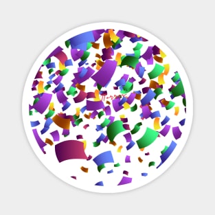 Paper Confetti Magnet